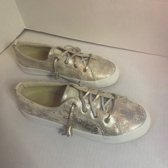Sperry Women's Crest Vibe Metallic Leather Seasonal Sneakers. Size 7 - Picture 5 of 7